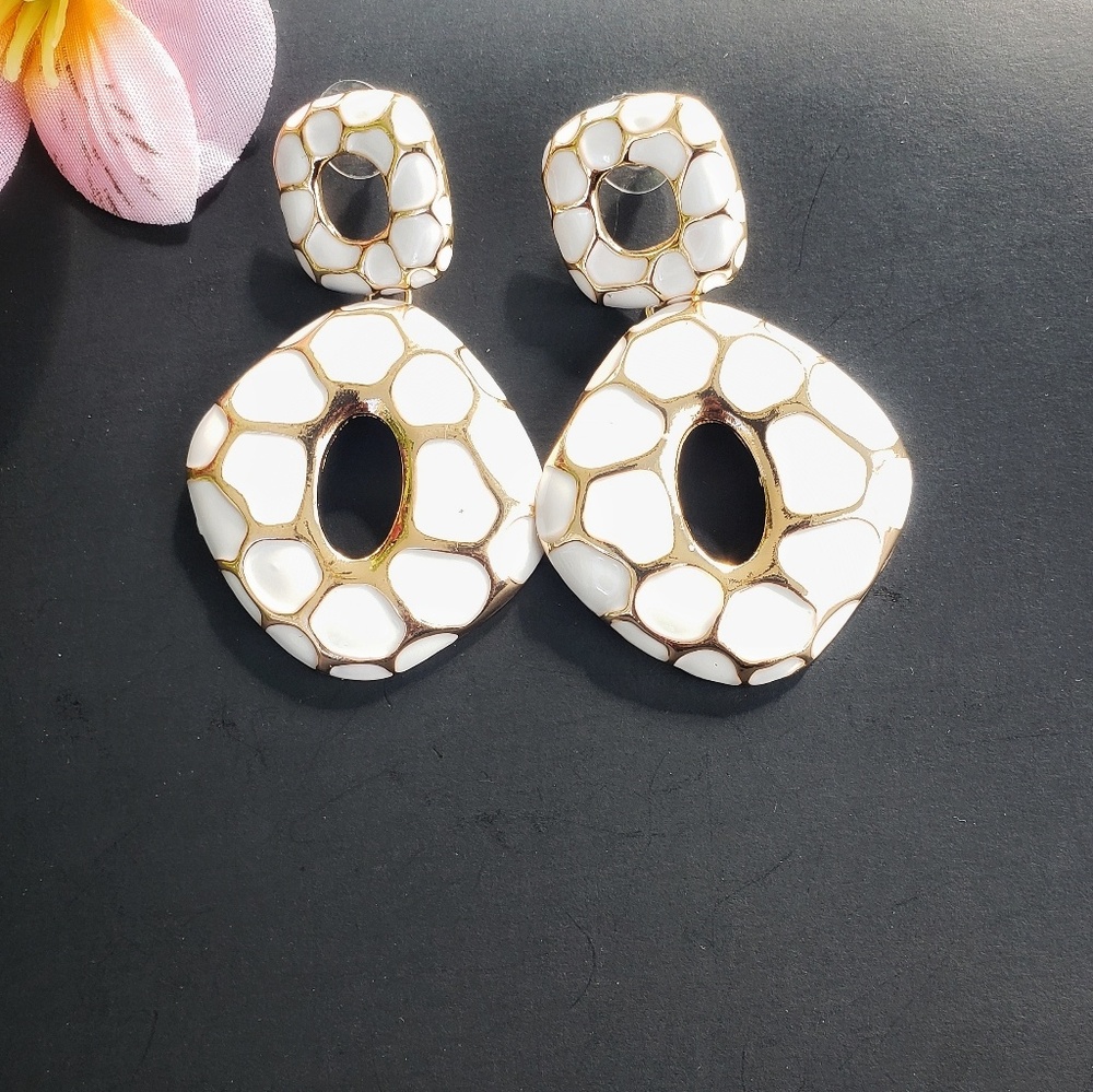 Vintage Irregular Geometric Shaped Earrings